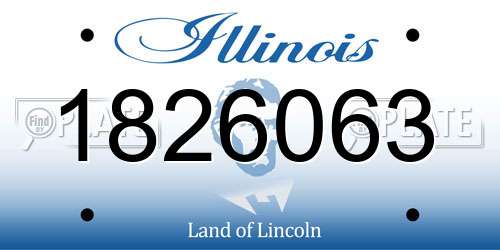 1826063 Illinois License Plate