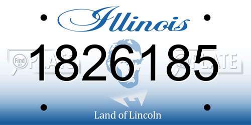 1826185 Illinois License Plate