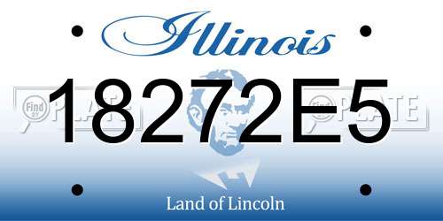 18272E5 Illinois License Plate