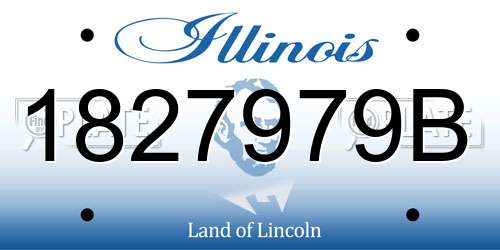 1827979B Illinois License Plate