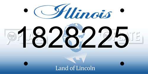 1828225 Illinois License Plate