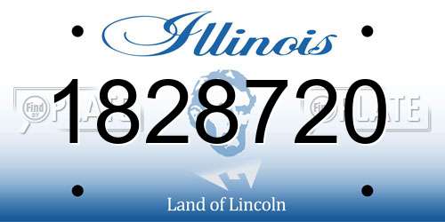 1828720 Illinois License Plate
