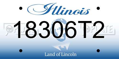 18306T2 Illinois License Plate