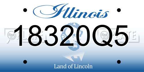 18320Q5 Illinois License Plate