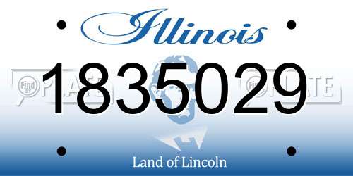 1835029 Illinois License Plate