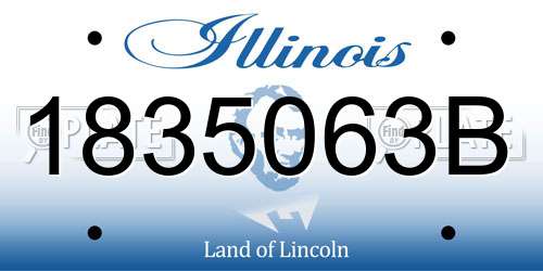 1835063B Illinois License Plate