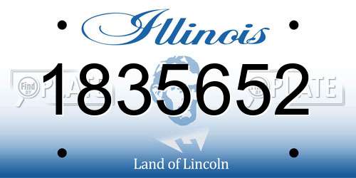 1835652 Illinois License Plate