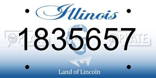 1835657 Illinois License Plate