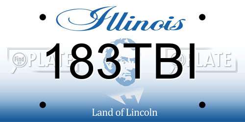 183TBI Illinois License Plate