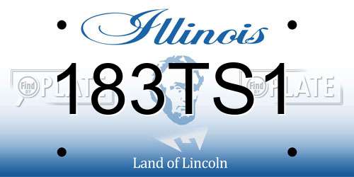 183TS1 Illinois License Plate