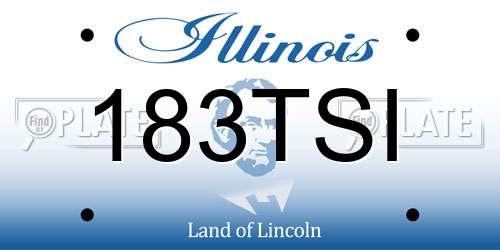 183TSI Illinois License Plate