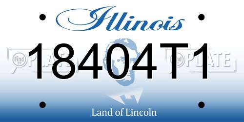 18404T1 Illinois License Plate