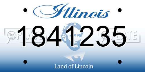 1841235 Illinois License Plate