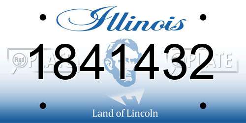 1841432 Illinois License Plate