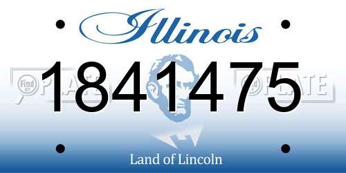 1841475 Illinois License Plate