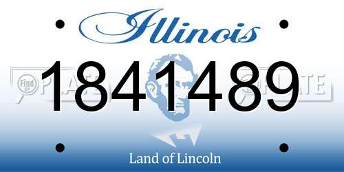 1841489 Illinois License Plate