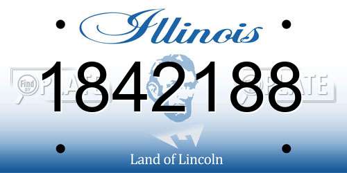1842188 Illinois License Plate