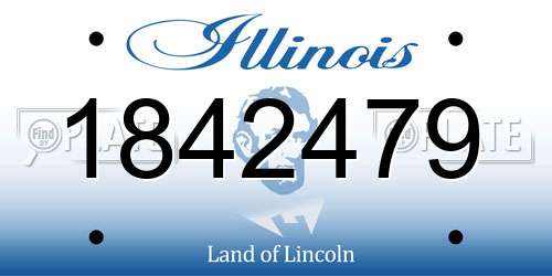 1842479 Illinois License Plate