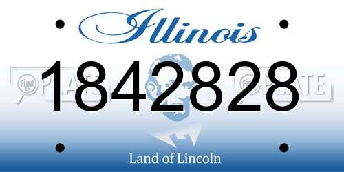 1842828 Illinois License Plate