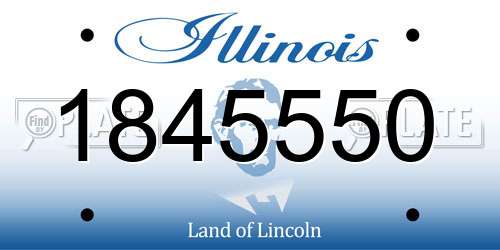 1845550 Illinois License Plate