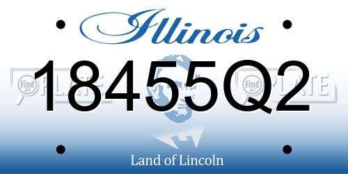 18455Q2 Illinois License Plate