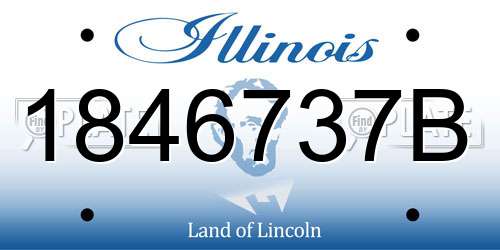 1846737B Illinois License Plate
