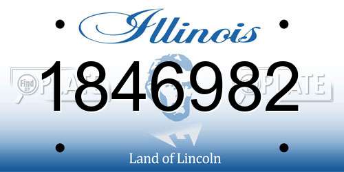 1846982 Illinois License Plate