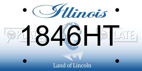 1846HT Illinois License Plate