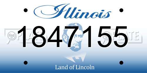 1847155 Illinois License Plate