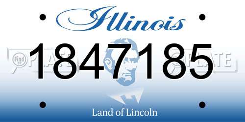 1847185 Illinois License Plate