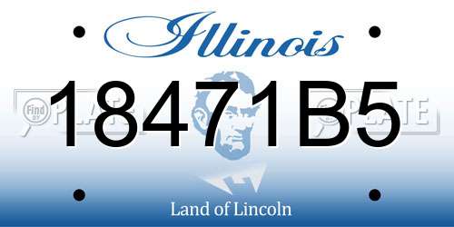 18471B5 Illinois License Plate