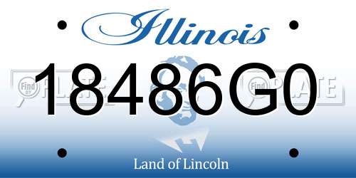 18486G0 Illinois License Plate