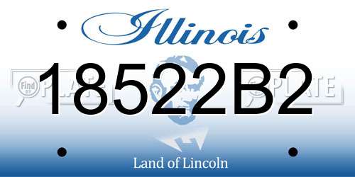 18522B2 Illinois License Plate