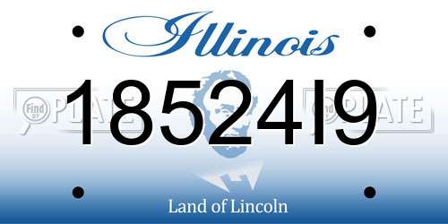 18524I9 Illinois License Plate