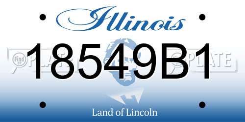 18549B1 Illinois License Plate