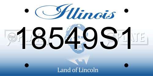 18549S1 Illinois License Plate