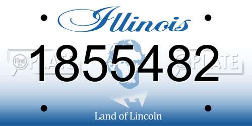 1855482 Illinois License Plate