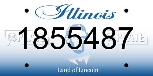 1855487 Illinois License Plate