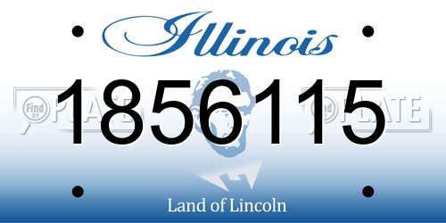 1856115 Illinois License Plate