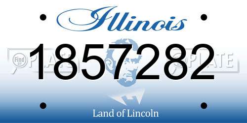 1857282 Illinois License Plate