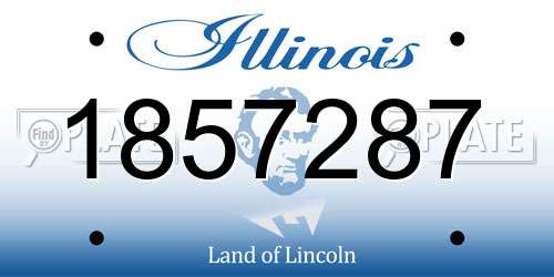 1857287 Illinois License Plate