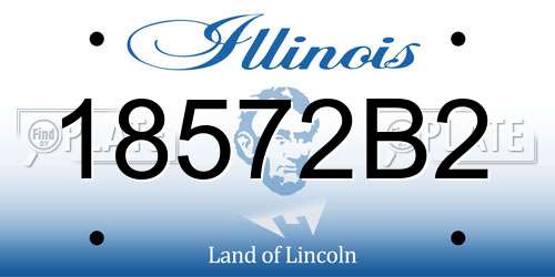 18572B2 Illinois License Plate
