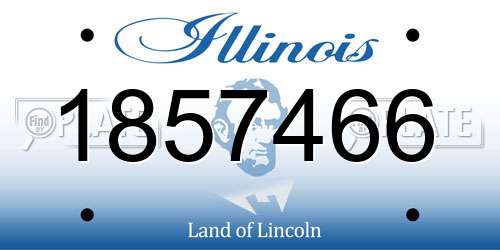 1857466 Illinois License Plate