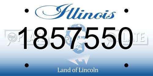 1857550 Illinois License Plate