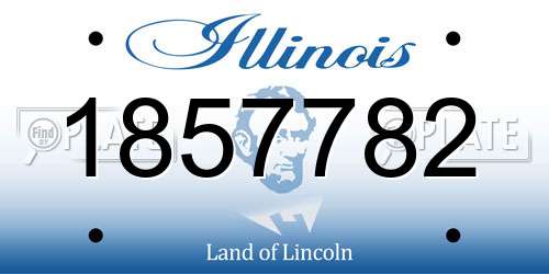 1857782 Illinois License Plate