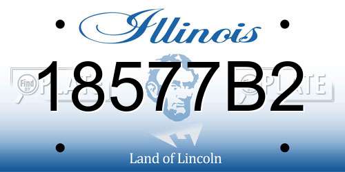 18577B2 Illinois License Plate