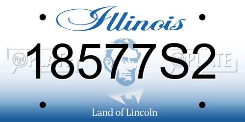 18577S2 Illinois License Plate