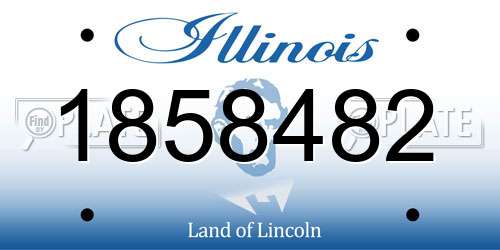 1858482 Illinois License Plate