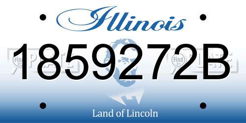 1859272B Illinois License Plate