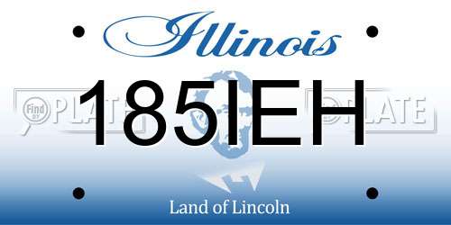185IEH Illinois License Plate